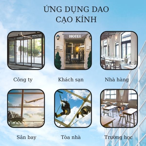 Dao cạo kính chuyên dụng cho các công tác vệ sinh công nghiệp