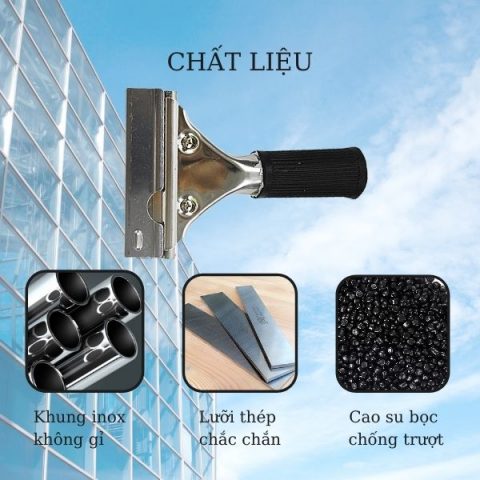 Dao cạo kính cán inox - Dao cạo sàn, dao cạo sơn inox chất lượng, giá rẻ