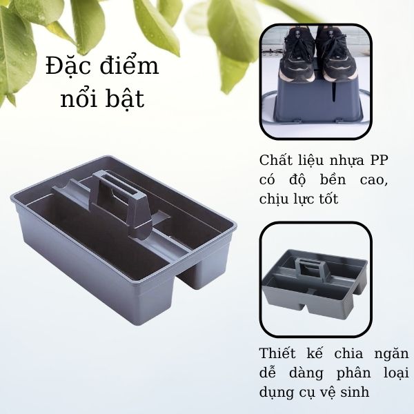 Khay đựng làm từ chất liệu nhựa PP cao cấp, bền đẹp