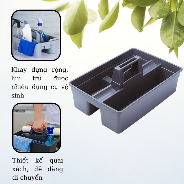 Thiết kế đầy tiện lợi của khay đựng dụng cụ vệ sinhv