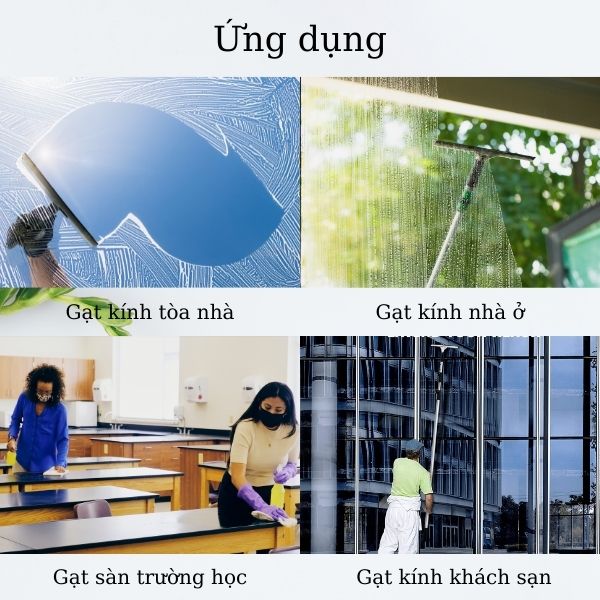Ứng dụng đa dạng không gian của lưỡi gạt cao su