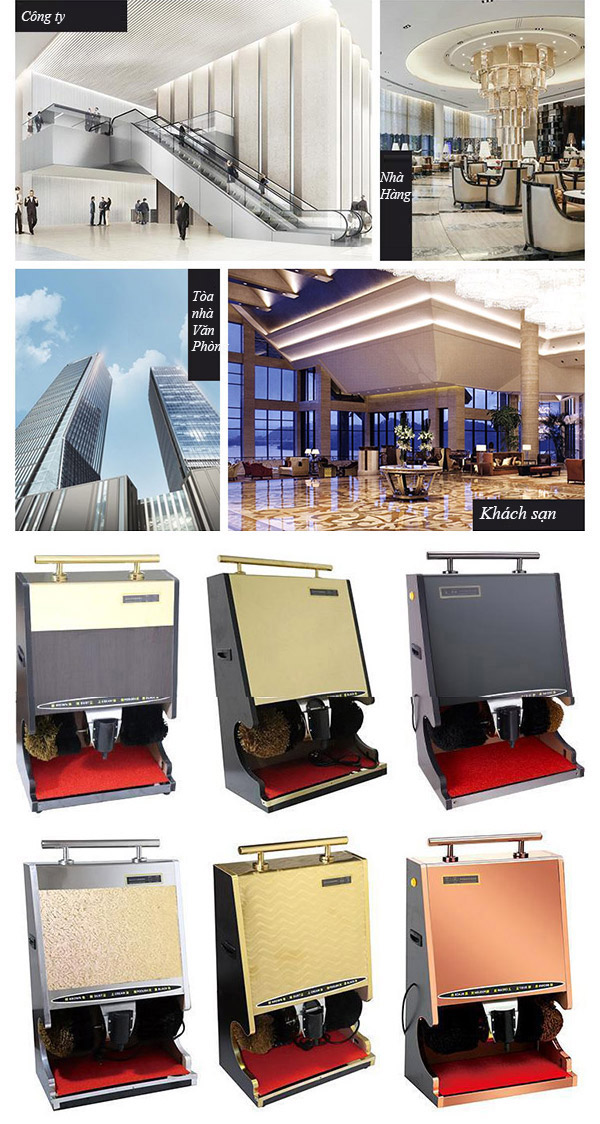 Máy đánh giày Hành Tinh Xanh chuyên dùng cho khu vực sang trọng