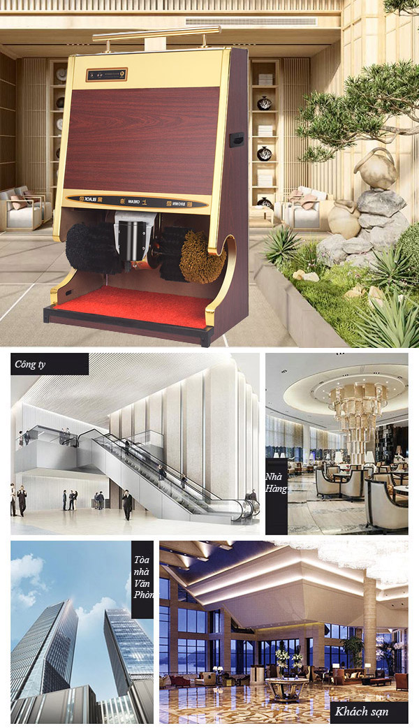 Mẫu máy đánh giày phù hợp không gian văn minh, hiện đại