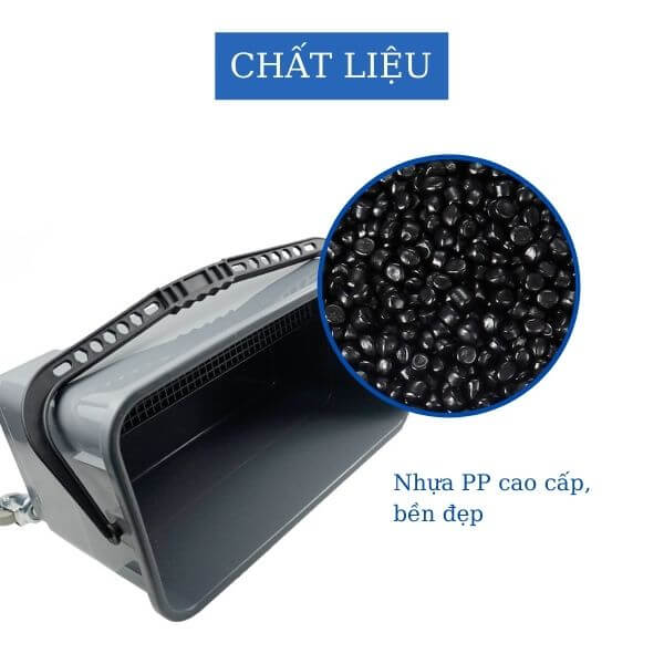 Chất liệu nhựa HDPE chống chịu va đập, bền bỉ với thời gian