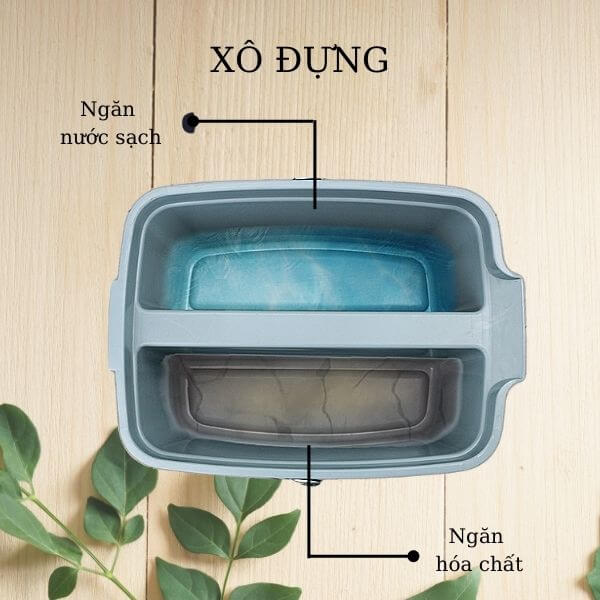 Thiết kế linh hoạt với hai ngăn đựng đa năng, tiện dụng