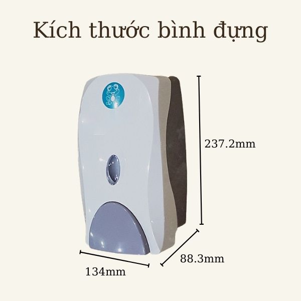 Thông số hộp đựng nước rửa tay dung tích 800ml