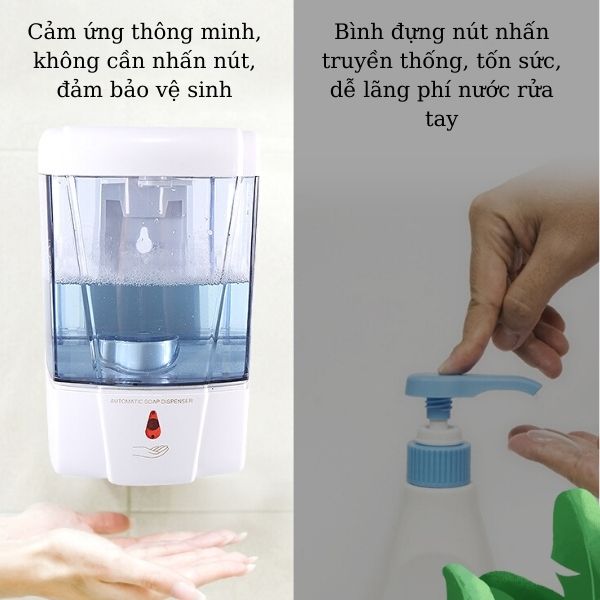 Bình đựng nước rửa tay cảm ứng