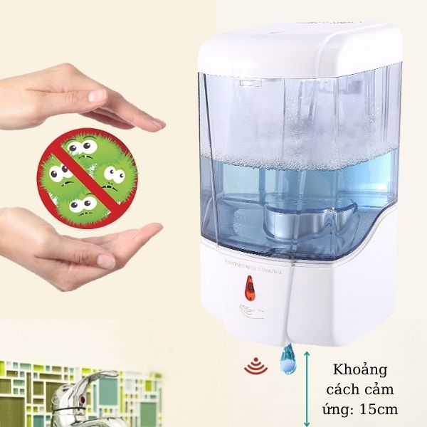 Bình đựng nước rửa tay cảm ứng