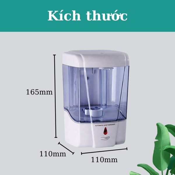 Thông số hộp đựng nước rửa tay thông minh 