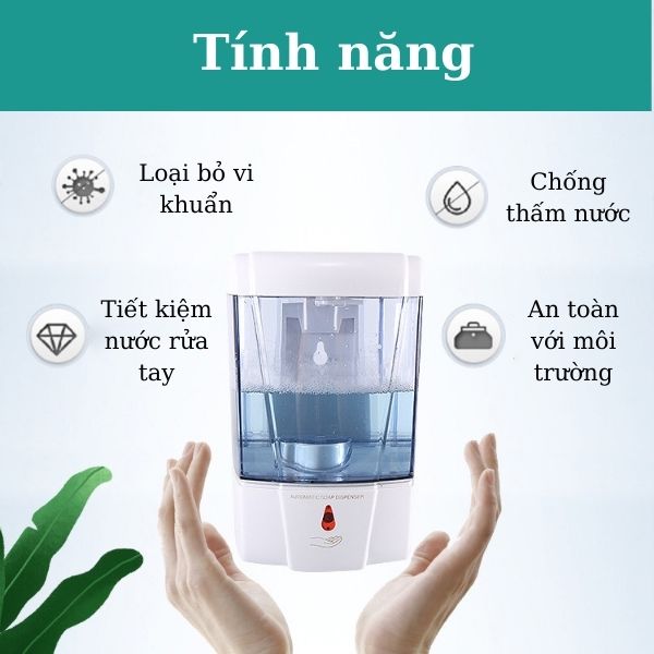 Bình đựng nước rửa tay cảm ứng