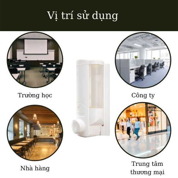 Bình đựng nước rửa tay đặt tại trường học, nhà hàng, bệnh viện,...