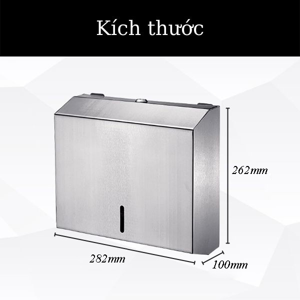 Kích thước hộp inox để giấy vệ sinh