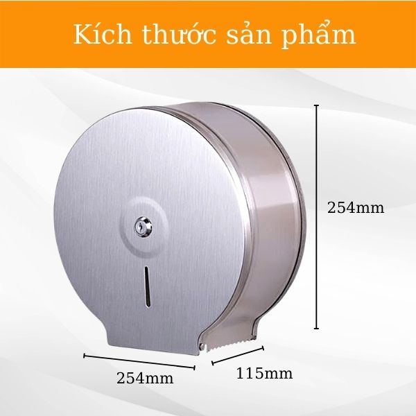Chi tiết kích thước hộp đựng giấy vệ sinh