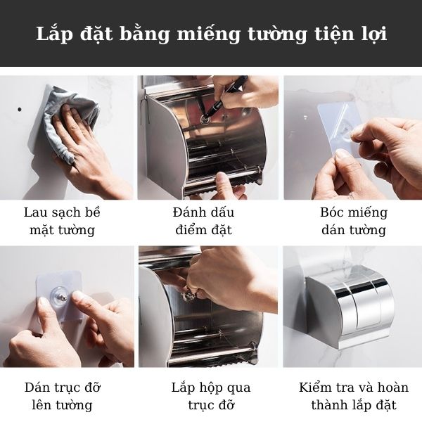 Hộp đựng giấy vệ sinh cuộn nhỏ