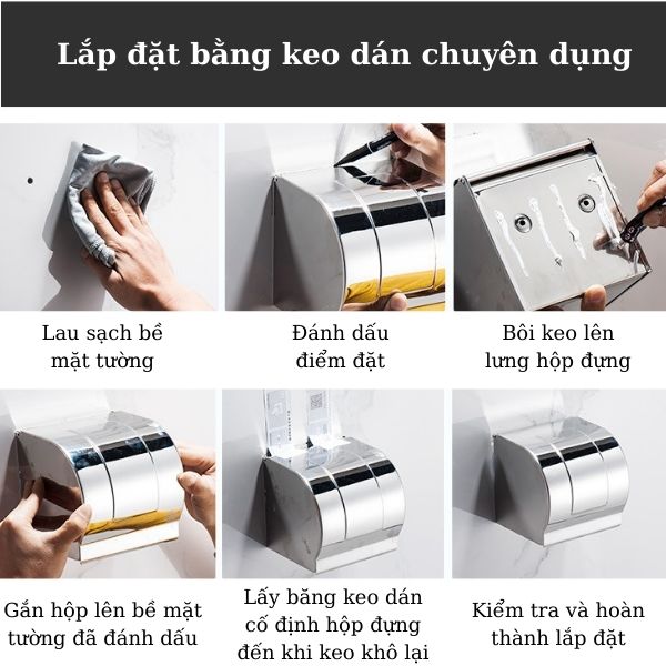 Hộp đựng giấy vệ sinh cuộn nhỏ