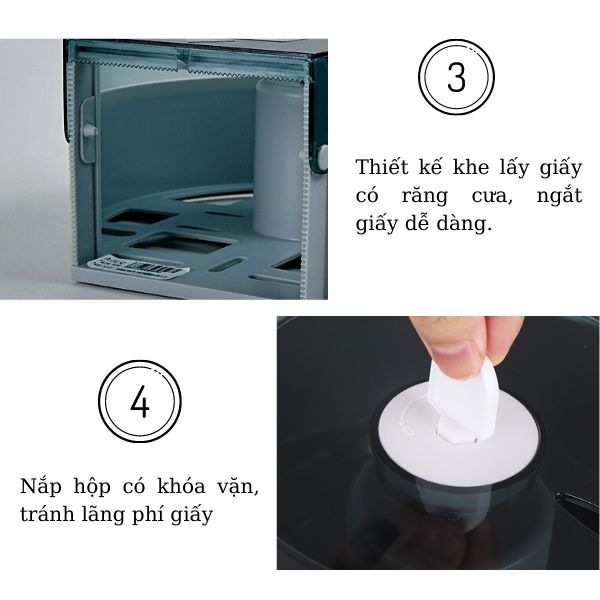 Hộp đựng giấy vệ sinh cuộn to