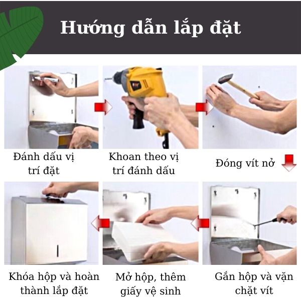 Hộp đựng giấy vệ sinh inox