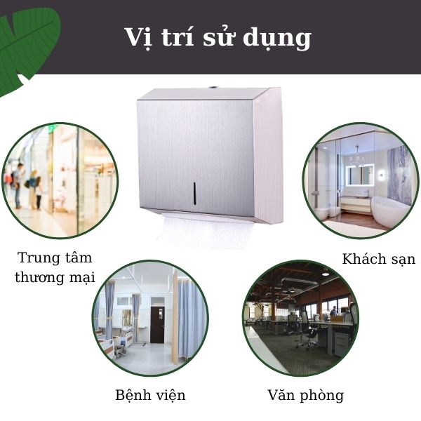 Hộp đựng giấy vệ sinh inox