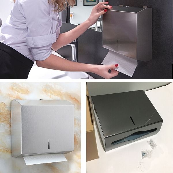 Hộp đựng giấy vệ sinh inox