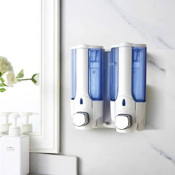 Mẫu bình đôi chuyên dựng dung dịch nước rửa tay, dầu gội sữa tắm