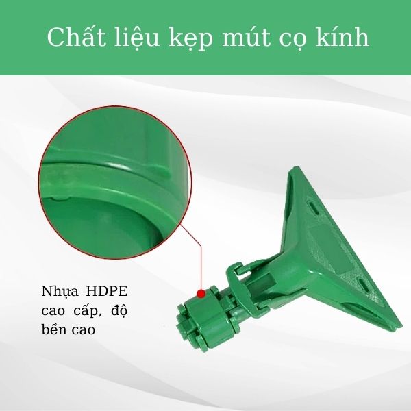Kẹp giẻ vệ sinh kính làm từ nhựa HDPE cao cấp, bền đẹp