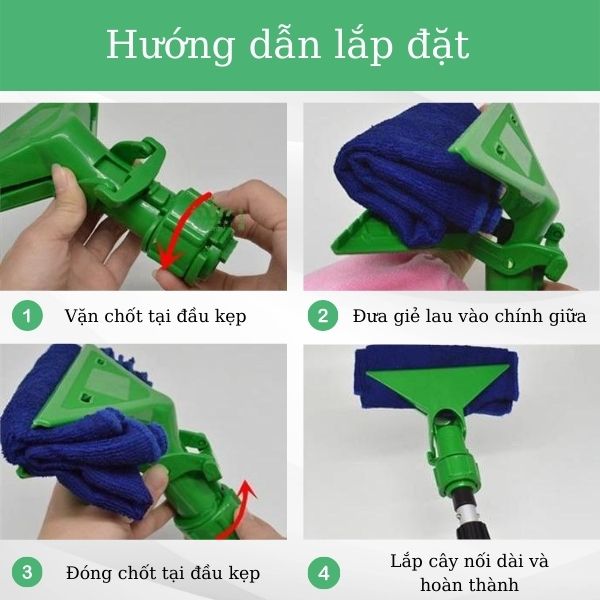 Các bước lắp đặt kẹp mút cọ kính