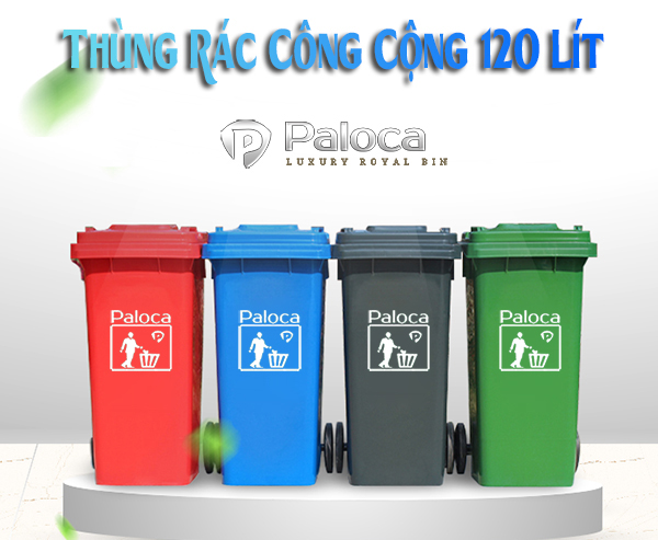 Mua thùng rác nhựa 120 lít tại Hành Tinh Xanh - Giảm Giá 50%