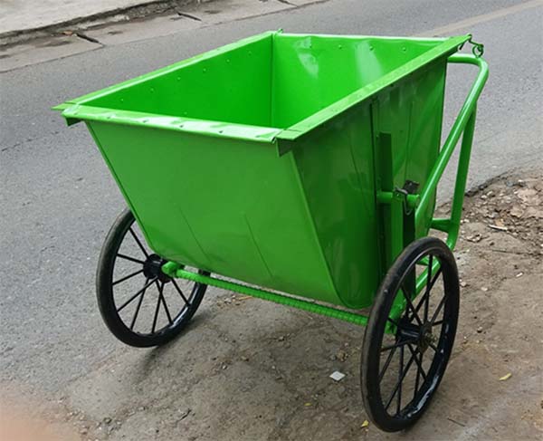 Những tùy chọn có thể thêm vào cho xe đẩy rác bằng tôn