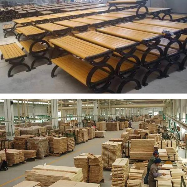 Ghế gang đúc công viên