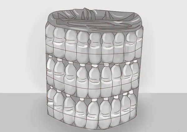 Hướng dẫn làm thùng đựng rác bằng chai nhựa