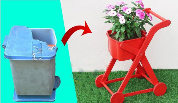 Hướng dẫn xử lý thùng rác nhựa cũ khi không sử dụng