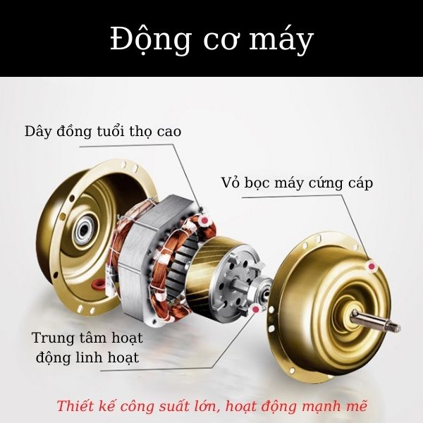 Chi tiết từng bộ phận của máy sấy khô tay nhập khẩu