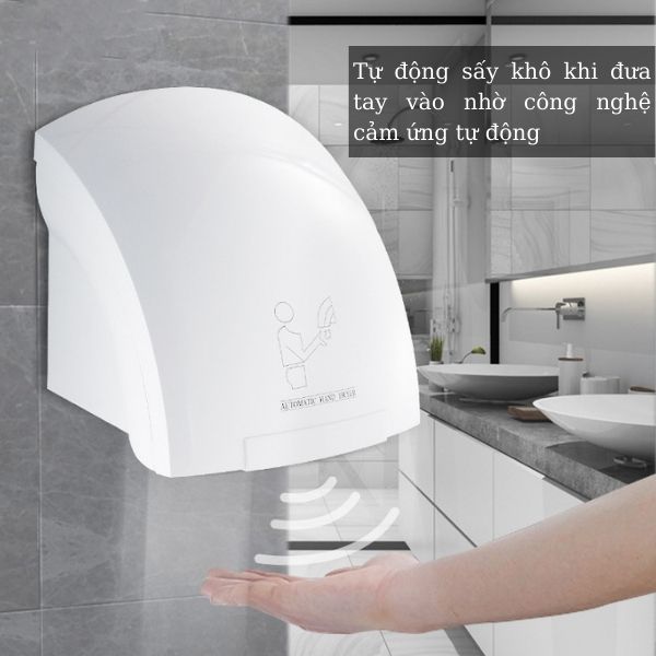 Nguyên lý hoạt động bằng cảm ứng hồng ngoại của máy sấy tay
