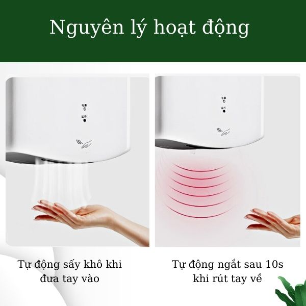 Nguyên lý hoạt động của máy sấy tay caesar
