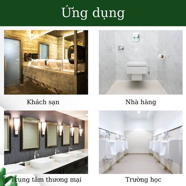 Máy sấy khô tay tự động dùng tại các khách sạn, trung tâm thương mại,....