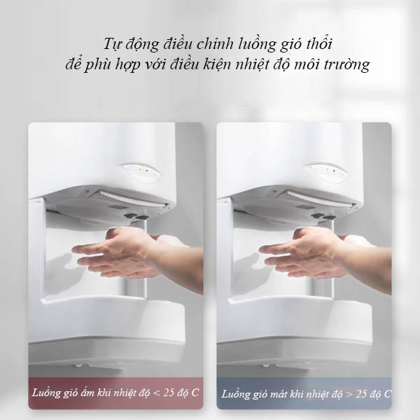 Máy hơ tay có thể cung cấp luồng gió nóng hoặc lạnh