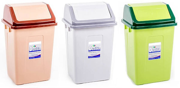 Những mẫu thùng rác nhựa có nắp phổ biến nhất