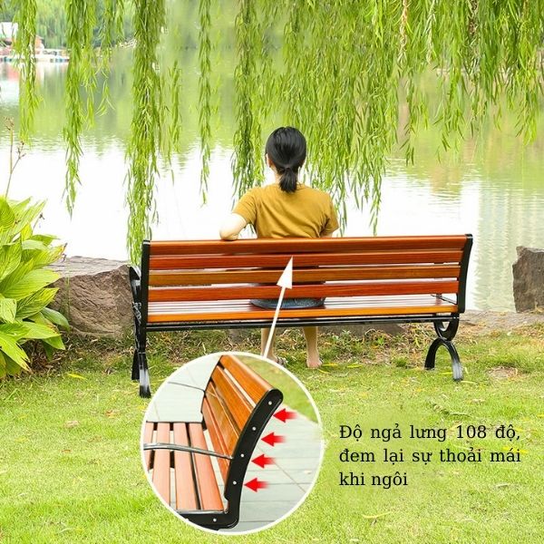 Thiết kế ghế tinh tế với độ ngả vừa phải, đem lại sự thư giãn khi ngồi