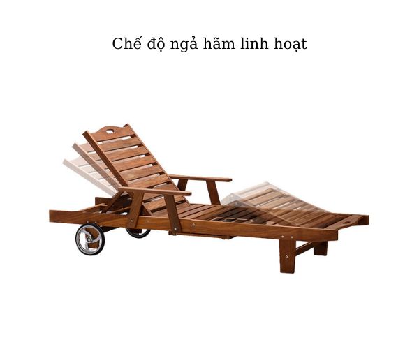 Ghế hồ bơi bằng gỗ