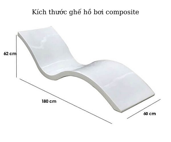 Kích thước ghế hồ bơi