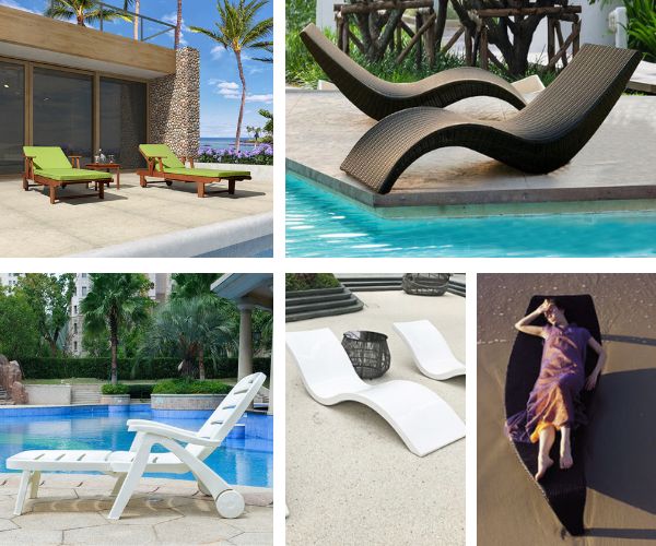 Tổng hợp các mẫu ghế bể bơi thịnh hành hiện nay