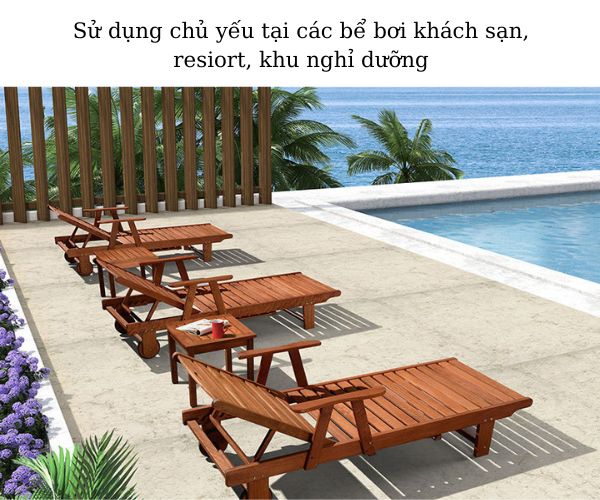 Ghế hồ bơi composite