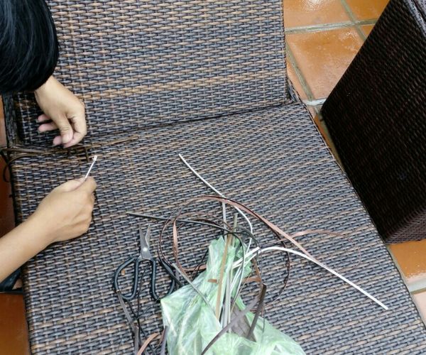 Ghế được làm từ sợi nhựa PE chất lượng cao, bền đẹp