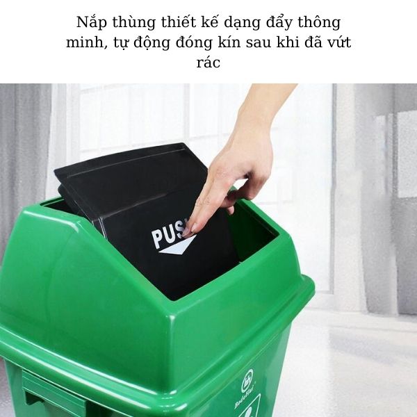 Thiết kế thùng rác nắp đảy tiện dụng