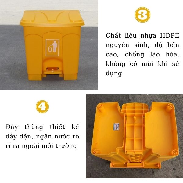 Một số đặc điểm chinh phục người dùng của thùng rác nhựa 30 lít