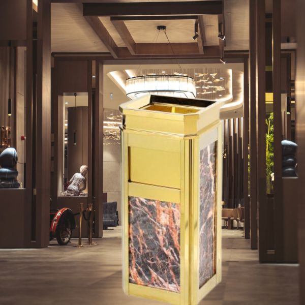 Thùng rác đá hoa cương luôn toát ra vẻ đẹp sang trọng