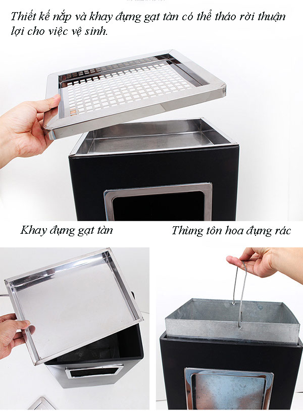 Thiết kế thùng rác hiện đại