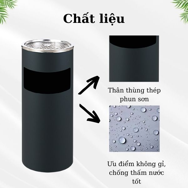 Chất liệu thép phun sơn tĩnh điện cao cấp, chống han gỉ và chống thấm nước tốt