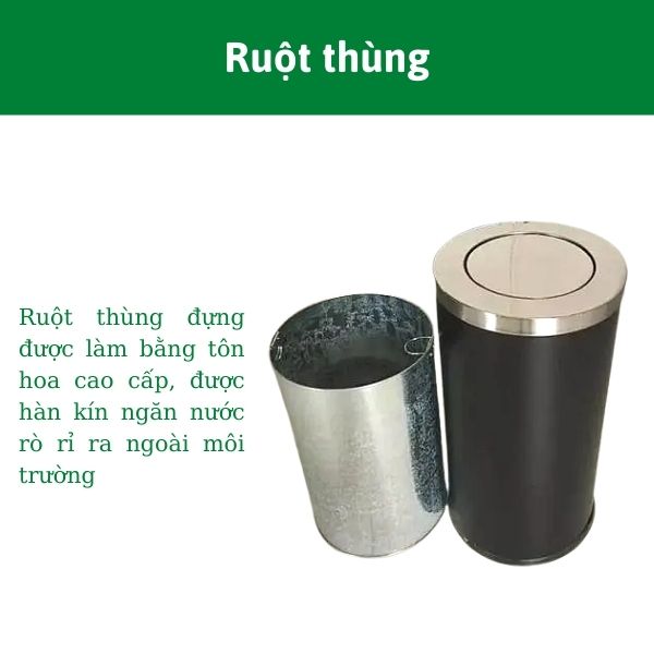 Ruột thùng đựng rác tôn hoa cao cấp, ngăn mùi tốt