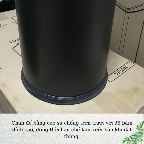 Chân đế thủng rác bằng cao su chống trơn trượt và làm xước sàn